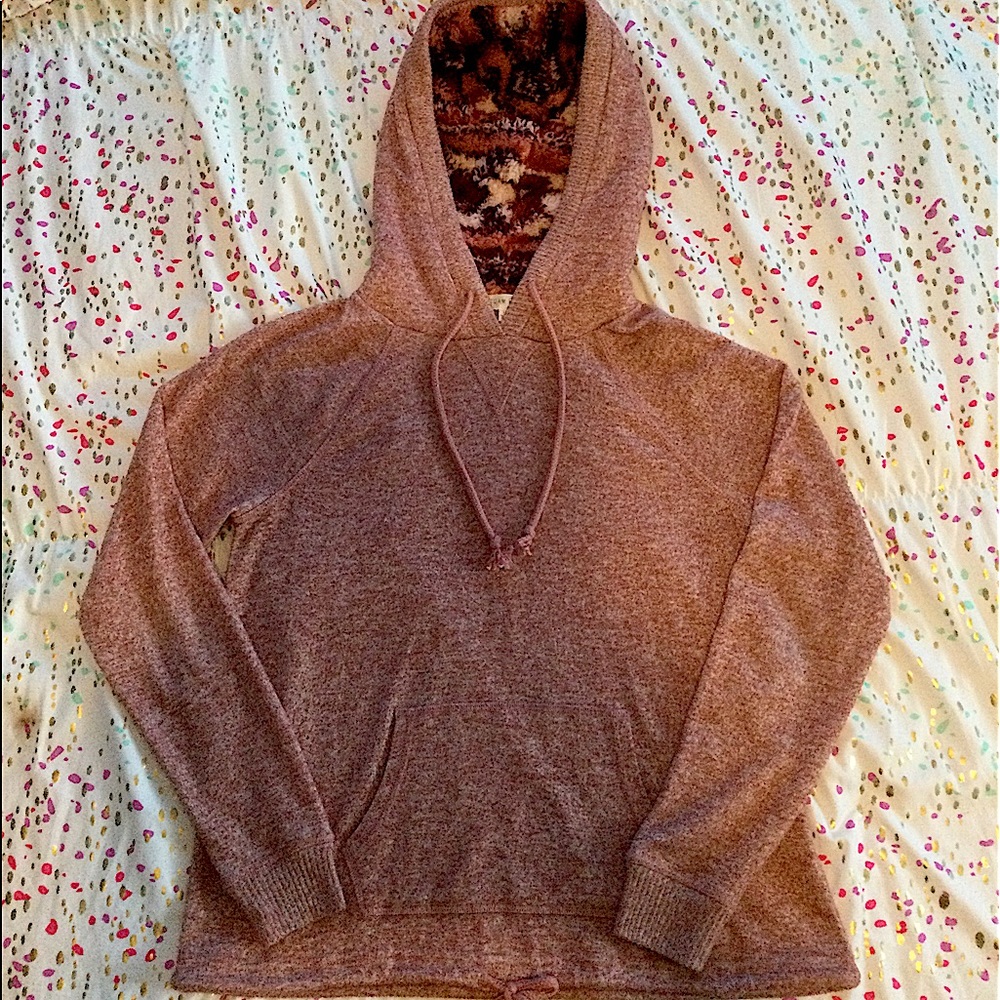 Pink/Brown Womens Hoodie